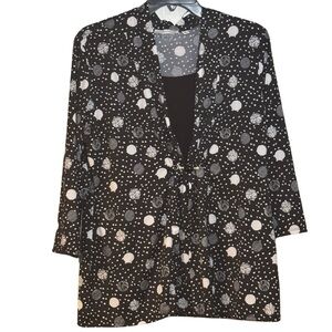 Black and White Polka Dot Blazer